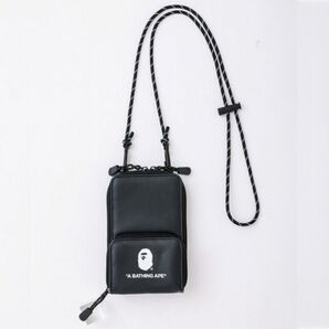 A BATHING APE じゃばら式BLACKスマホショルダー 男女兼用 新品未使用