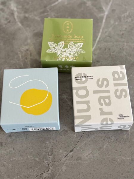 敏感肌 毛穴ケア洗顔石鹸3点セット 草花木果 恵春堂 オンリーミネラルnude