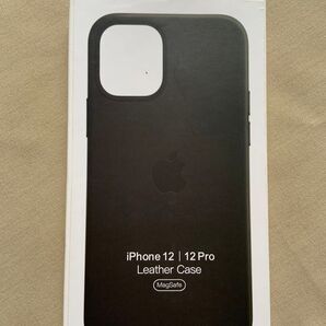 未使用iPhone 12/12Pro レザーケース ブラックApple正規品