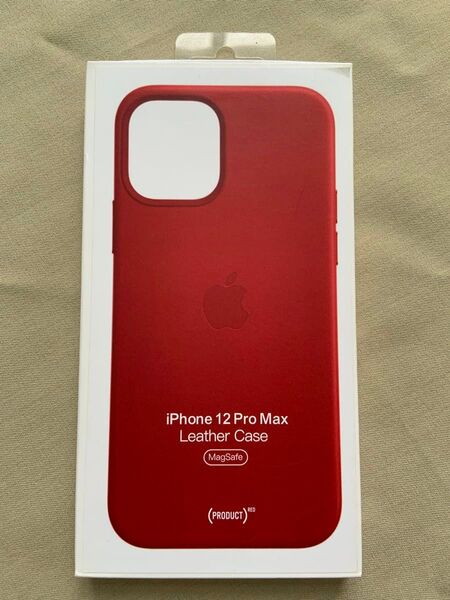 Apple正規品新品iPhone 12ProMax レザーケース レッド