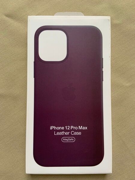 正規品未使用iPhone 12ProMax レザーケース ディープバイオレット
