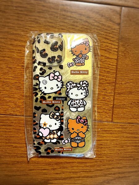 新品未使用★ヒョウ柄キティ★iphone15ケース
