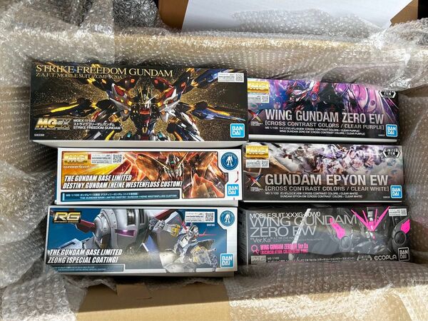 MGEXストライクフリーダムガンダムMGディスティニーハイネ機ウイングガンダムcross contrast colorsなど6点