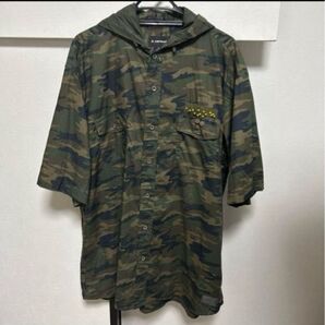 AIRWALK エアウォーク カモフラ フーディ パーカー 半袖