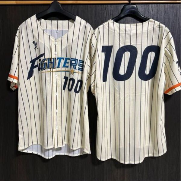 日本ハムファイターズ 日ハム50周年記念 FIGHTERS ユニフォーム 2枚 背番号100 ファイターズ 50TH