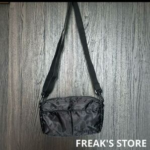 FREAK'S STORE フリークスストア ショルダー サコッシュ バッグ ショルダーバッグ ナイロン ブラック 黒