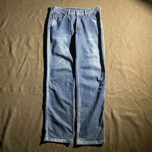 04s Levi’s 507 ワイドデニムパンツ 34 インディゴ 濃紺