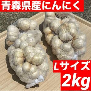 【超目玉セール】青森県産 にんにく L 2kg福地ホワイト六片 加工オススメ