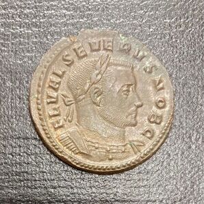 古代ローマ帝国 セウェルス2世 フォリス銅貨/ギリシャ テトラドラクマ デナリウス銀貨 アンティークコイン 古銭
