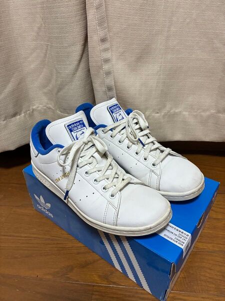 スニーカー adidas スタンスミス ホワイト/ブルー 27.0 GX4415 アディダス