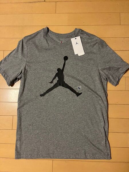 NIKE ジョーダン ジャンプマン 半袖Tシャツ L グレー 新品 ナイキ 正規取扱店購入 CJ0922 JORDAN Tシャツ