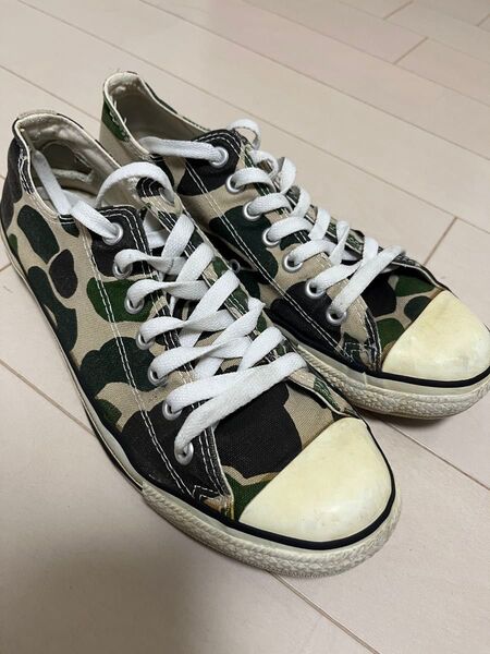 90s コンバース USA製 迷彩柄 カモフラ カモフラージュ US8.5. 26.5cm オールスター