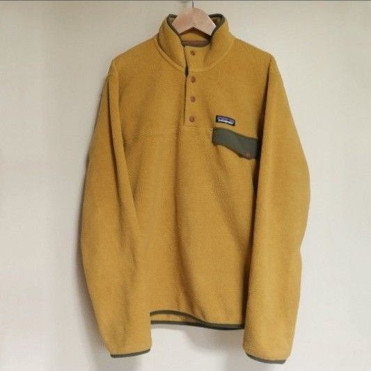 【美品 S】patagonia ライトウェイト シンチラスナップT ゴールド