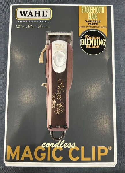 wahlバリカン コードレスバリカン マジッククリップ 赤 レッド 新品