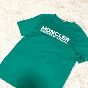 【美品】モンクレール ラバーロゴ Tシャツ レディース