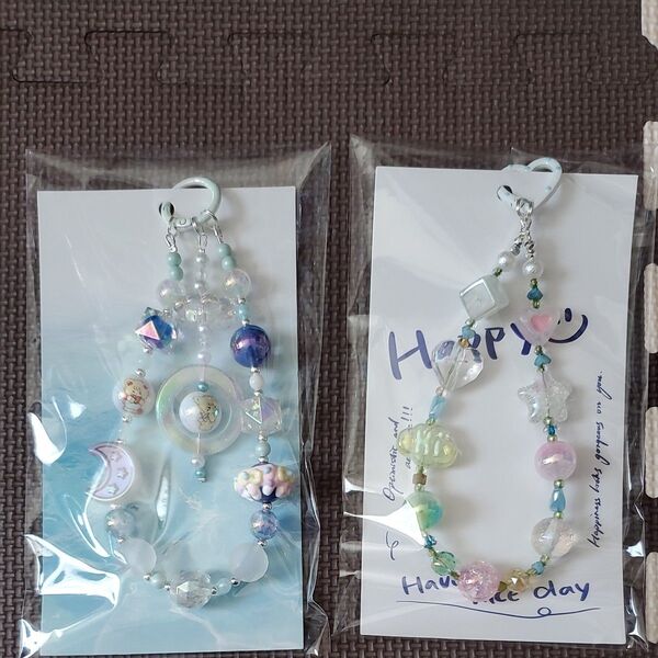 キーホルダー ストラップ ハンドメイド 2本セット