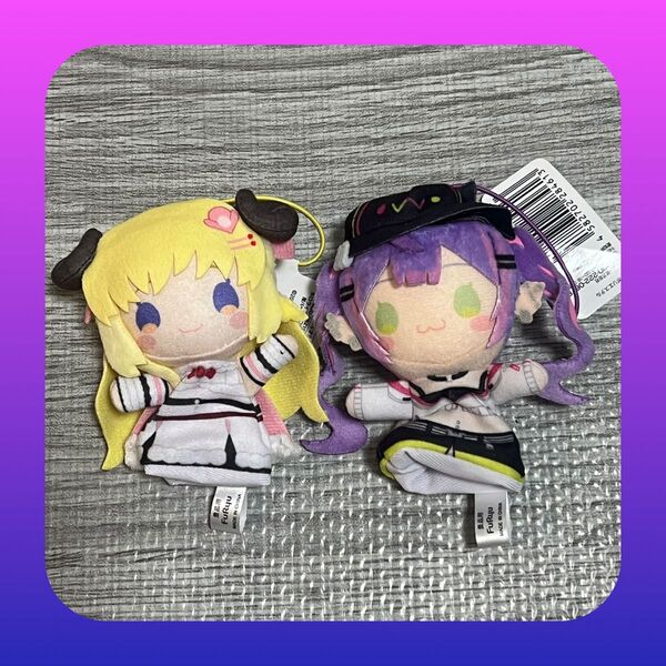 ホロライブ ゆびパペット ぬいぐるみ 4期生 常闇トワ&角巻わため マスコット