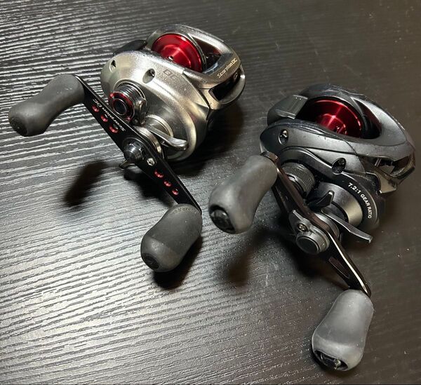 Scorpion DC7 ベイトリール 右巻き bass RISE とのセット 左ハンドル