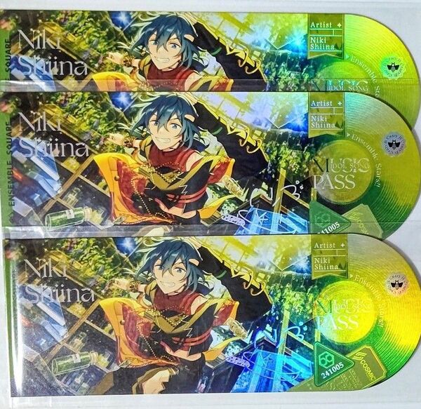 あんさんぶるスターズ!! 中国 唱片 ホログラムチケット レコードチケット 椎名ニキ 3点