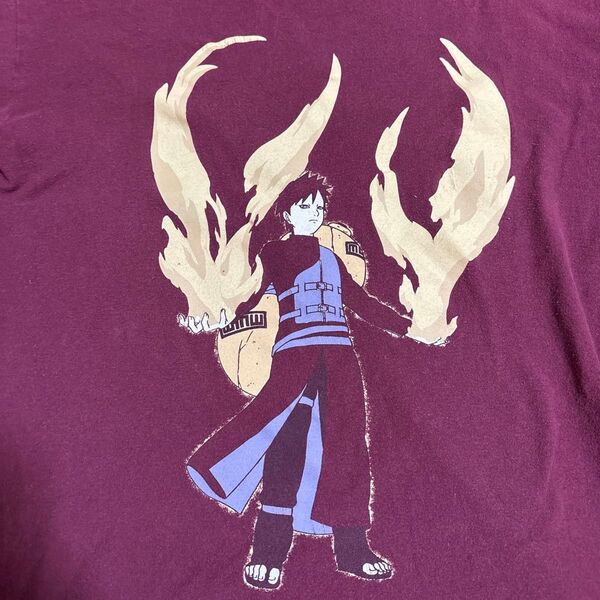 00s 我愛羅Tシャツ NARUTO 20周年記念Tシャツ 公式タグ サイズM 古着 アニメ ビンテージ