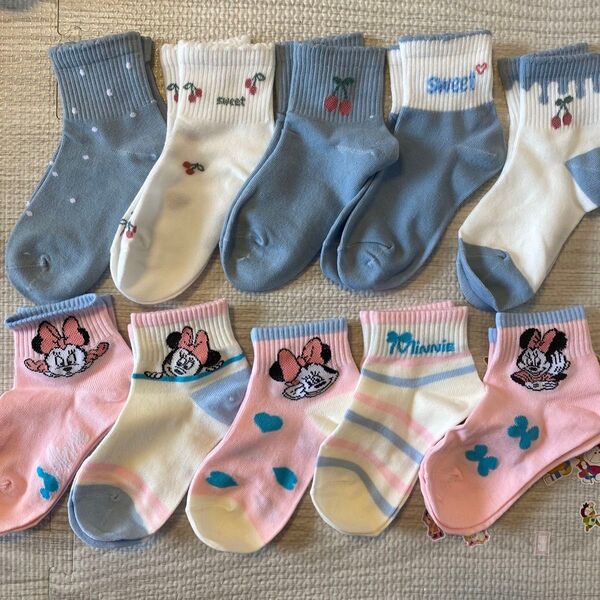 15-17センチ 靴下 女の子 かわいい ソックス まとめ売り