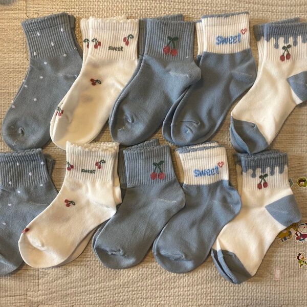 15-17センチ 靴下 女の子 かわいい ソックス まとめ売り