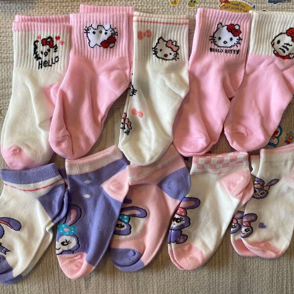15-17センチ 靴下 女の子 かわいい ソックス まとめ売り