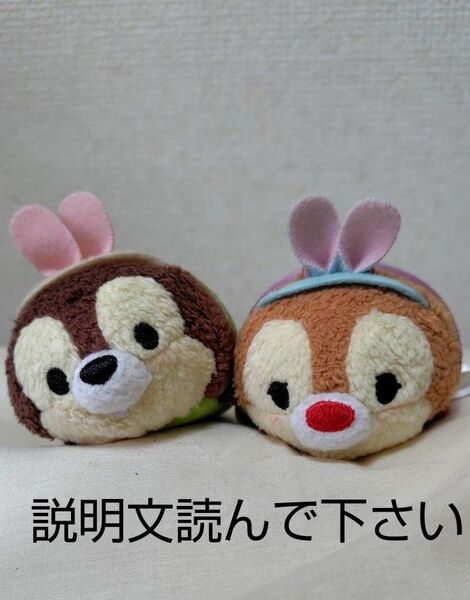 ディズニーストア ツムツム チップ デール イースター うさぎ