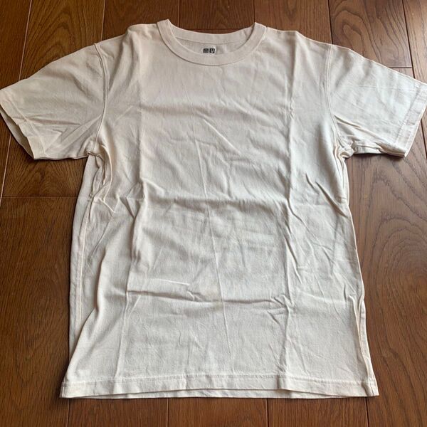ユニクロU クルーネックTシャツ オフホワイト M