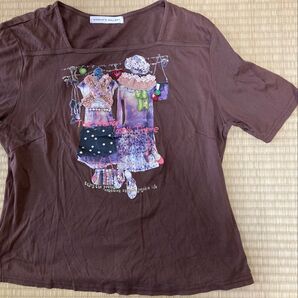 WOMAN'S GALLERY Tシャツ ブラウン レディース