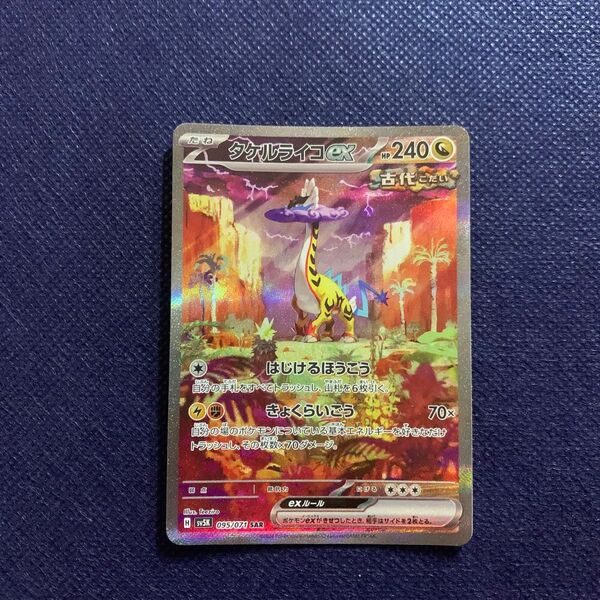 ポケモンカードゲーム タケルライコex SAR ワイルドフォース
