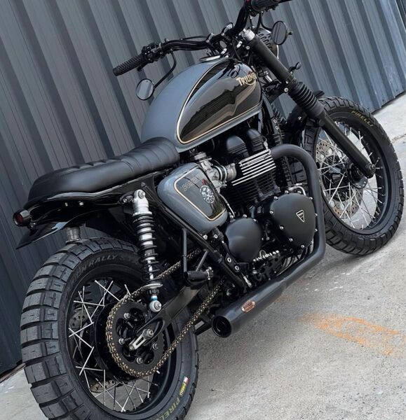 クランプミラー トライアンフ バーエンドグリップ GEMINI TW200などに!