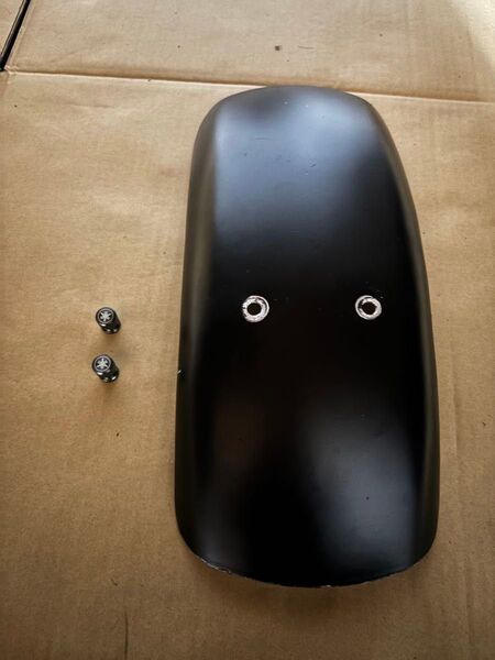 TW200 TW225 フロントアップフェンダー フロントフェンダー エアバルブキャップ(チタンカラー)