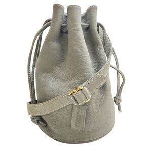 【希少】オールドコーチ 4931 巾着ショルダーバッグ スエード グレー OLD coach