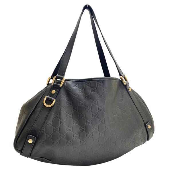 【美品】グッチ ハンドバッグ GGシマ レザー GUCCI