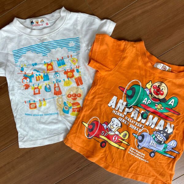 アンパンマン 半袖 Tシャツ 2枚セット 90 男の子 女の子 子供服 キッズ