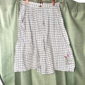 古着 半ズボン ハーフパンツ チェック柄 夏服 vintage usedclothing