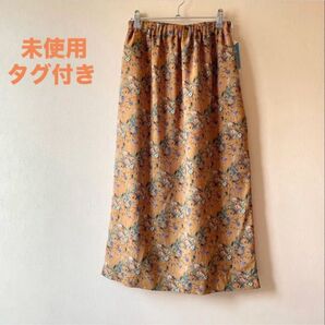 新品 NOLLY'S IPEKER ロングシフォンスカート イージーガーデン花柄 レーヨン 総柄