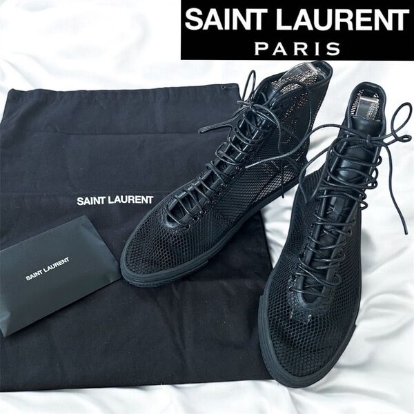 【希少即購入OK】サンローランパリ メッシュ サンダル シューズ SAINT LAURENT 定価61600円