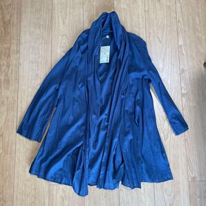 新品!無印良品 ストールブラウス M 羽織り ネイビー