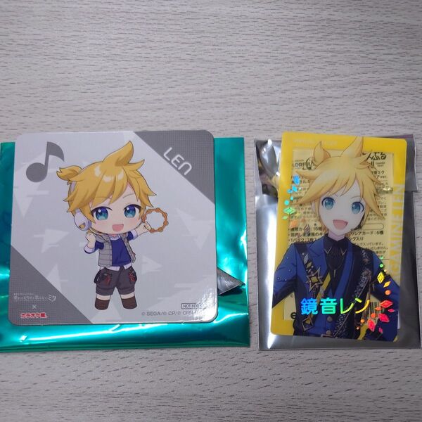プロセカ 鏡音レン あんスタ コースター 箔押し エピカ カラオケ館