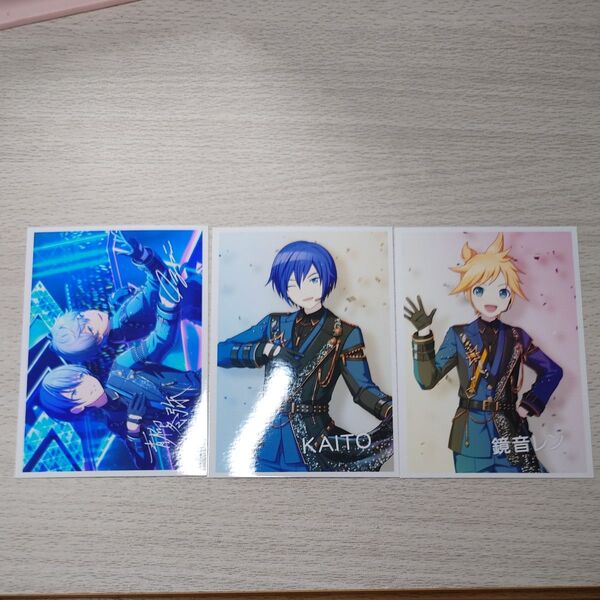 プロセカ あんスタ コネライ 特典 ポストカード 青柳冬弥 KAITO 鏡音レン