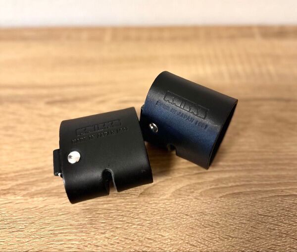 ニックス【KNICKS】KB黒ヌメ革ベルトループ KB-DX(2個セット)腰袋 腰ベルト 職人 工事 電気工事士