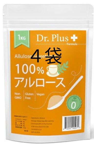 Dr .Plus アルロース 100%1kg×4袋