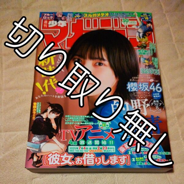 週刊少年マガジン 2025年7月9日号 (講談社)30号 櫻坂46 的野美青