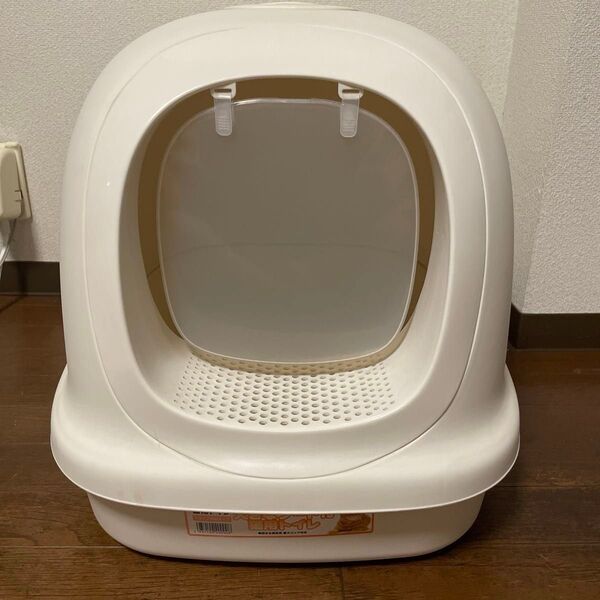 【美品】 猫 ドーム型トイレ大型 ホワイト