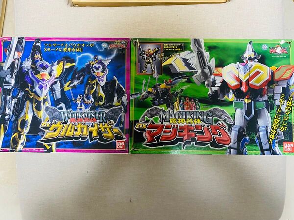 魔法戦隊 マジレンジャー ウルカイザー&マジキング DX 魔神合体 BANDAI 当時物