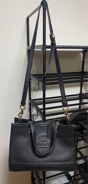 COACH ショルダーバッグ 2way ブラック レザー