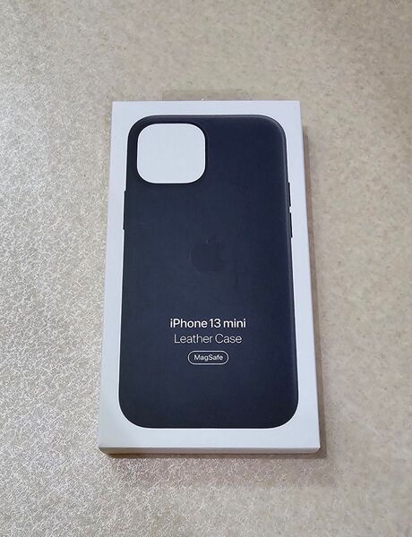 【純正】新品 iPhone 13 mini レザーケース ミッドナイト