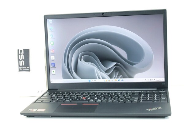 即発 15.6型 Lenovo ThinkPad E15 Gen2 メモリ 8GB Ryzen 5 4650U★十世代 i7相当 NVMe SSD256GB カメラ ノートパソコン Windows11 16085F